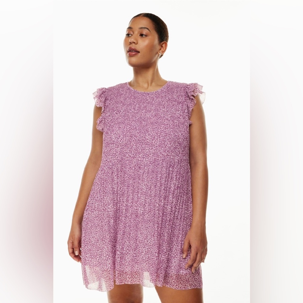 Aritzia Wilfred Daydreamer Sleeveless Mini Dress, purple, size xs